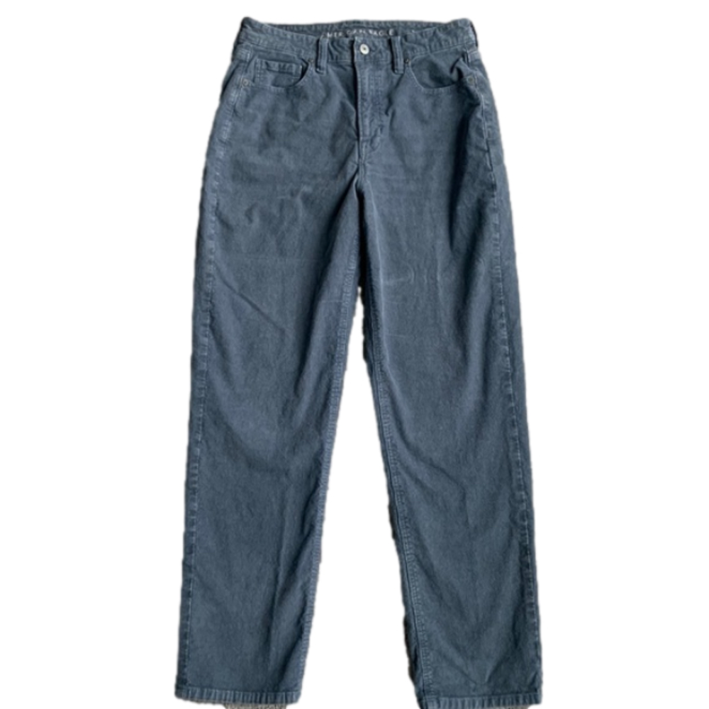 American Eagle Mom Straight Corduroy Pants Women's 8 Long
